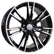 Alu kola Racing Line A7065, 18x8 5x120 ET30, černá + leštění