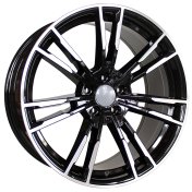Alu kola Racing Line A7065, 18x8 5x112 ET30, černá + leštění