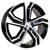 Alu kola Racing Line B0143, 20x8.5 5x108 ET42.5, černá + leštění