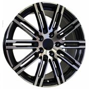 Alu kola Racing Line B1026, 22x10 5x130 ET50, černá + leštění (zátěžová)