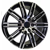 Alu kola Racing Line B1026, 20x9.5 5x130 ET47, černá + leštění (zátěžová)