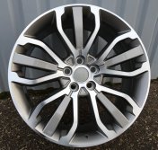 Alu kola Racing Line B1027, 21x9.5 5x120 ET49, šedivá + leštění
