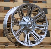 Alu kola Racing Line B1047, 20x9 8x165.1 ET10, chrom (zátěžová)