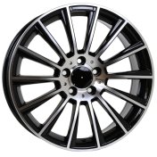 Alu kola Racing Line B1048, 19x8 5x112 ET38, černá + leštění