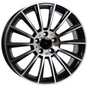 Alu kola Racing Line B1048, 18x9 5x112 ET45, černá + leštění