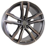 Alu kola Racing Line B1057, 20x10 5x120 ET40, šedivá + leštění