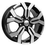 Alu kola Racing Line B1110, 15x6.5 4x100 ET40, černá + leštění