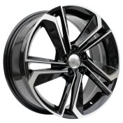 Alu kola Racing Line B1113, 17x7 5x100 ET51, černá + leštění