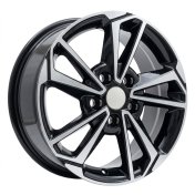 Alu kola Racing Line B1134, 16x6.5 5x114.3 ET50, černá + leštění