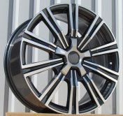 Alu kola Racing Line B1149, 17x8 5x150 ET50, šedivá + leštění