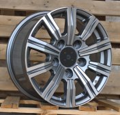 Alu kola Racing Line B1149, 17x8 5x150 ET50, šedivá + leštění