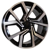 Alu kola Racing Line B1154, 20x8.5 5x112 ET43, černá + leštění