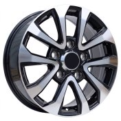 Alu kola Racing Line B1156, 18x8.5 5x150 ET40, černá + leštění
