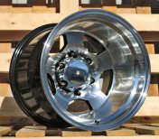 Alu kola Racing Line B1313, 15x12 6x139.7 ET-78, černá + leštění (zátěžová)