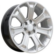 Alu kola Racing Line B1316, 22x9 6x139.7 ET24, stříbrná metalíza