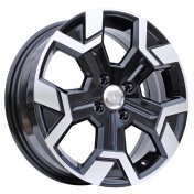 Alu kola Racing Line B1407, 15x6 4x100 ET40, černá + leštění