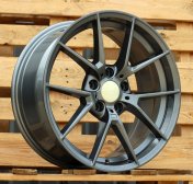 Alu kola Racing Line B1416, 18x8 5x120 ET34, šedivá matná