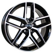 Alu kola Racing Line B1426, 18x7.5 5x112 ET51, černá + leštění