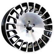 Alu kola Racing Line B1464, 20x8.5 5x112 ET35, černá + leštění