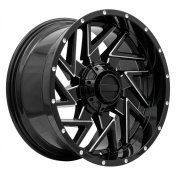 Alu kola Racing Line B1508, 20x10 12x135 ET-12, černá lesklá (zátěžová)