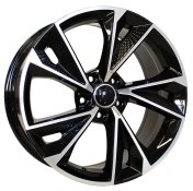 Alu kola Racing Line B1566, 18x8 5x112 ET40, černá + leštění