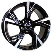 Alu kola Racing Line B1571, 20x9 5x112 ET35, černá + leštění