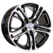 Alu kola Racing Line B1600, 20x10 5x120 ET51, černá + leštění (zátěžová)