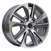 Alu kola Racing Line B1611, 20x8.5 5x150 ET60, šedivá + leštění (zátěžová)