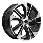 Alu kola Racing Line B1611, 22x9 5x150 ET60, černá + leštění (zátěžová)