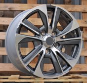 Alu kola Racing Line B1611, 20x8.5 5x150 ET40, černá + leštění