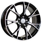 Alu kola Racing Line B1617, 18x8 5x112 ET30, černá + leštění