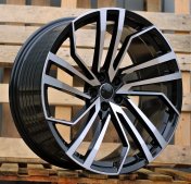 Alu kola Racing Line B1618, 21x9 5x112 ET28, černá + leštění (zátěžová)