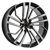 Alu kola Racing Line B1618, 20x9 5x112 ET31, černá + leštění (zátěžová)