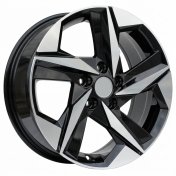 Alu kola Racing Line B1622, 15x6 5x114.3 ET45, černá + leštění