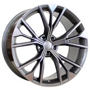 Alu kola Racing Line B1624, 21x10 5x112 ET20, šedivá + leštění