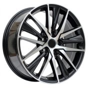 Alu kola Racing Line B1638, 18x8 5x114.3 ET50, černá + leštění