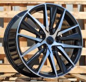 Alu kola Racing Line B1638, 17x7 5x100 ET40, černá + leštění