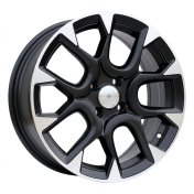 Alu kola Racing Line B1675, 16x6.5 4x98 ET35, černá matná + leštění