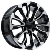Alu kola Racing Line B1718, 22x9 6x139.7 ET24, černá + leštění