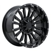 Alu kola Racing Line B1728, 20x10 12x135 ET-12, černá lesklá (zátěžová)