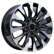 Alu kola Racing Line B1734, 20x8.5 6x139.7 ET20, černá + leštění (zátěžová)