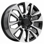 Alu kola Racing Line B1743, 17x7.5 6x139.7 ET25, černá + leštění (zátěžová)