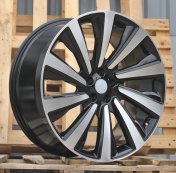 Alu kola Racing Line B1756, 23x10 5x120 ET40, černá + leštění (zátěžová)
