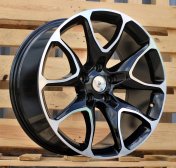 Alu kola Racing Line B1790, 20x9 5x127 ET32, černá + leštění