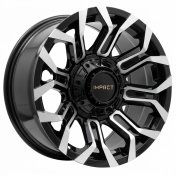 Alu kola Racing Line B1799, 17x9 5x127 ET, černá + leštění (zátěžová)