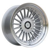 Alu kola Racing Line B1803, 18x10 5x120 ET15, stříbrná + leštěný límec