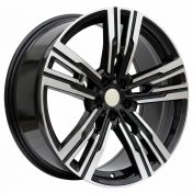 Alu kola Racing Line B1831, 19x8.5 5x112 ET25, černá + leštění
