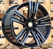 Alu kola Racing Line B1831, 21x10.5 5x112 ET44, černá + leštění (zátěžová)