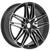 Alu kola Racing Line B1849, 19x7.5 5x114.3 ET48, černá + leštění