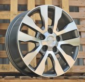 Alu kola Racing Line B1863, 20x8.5 5x150 ET60, šedivá + leštění (zátěžová)